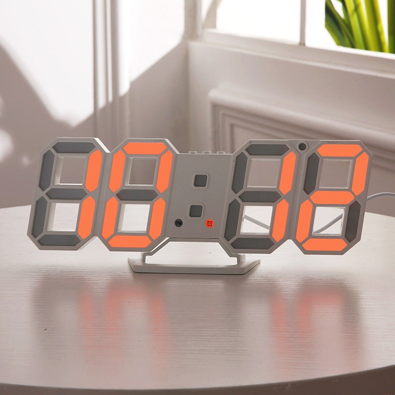 Stylish 3D LED clock design