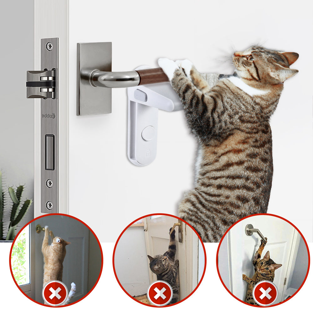 Easy-install Pet-Proof Door Lever Lock